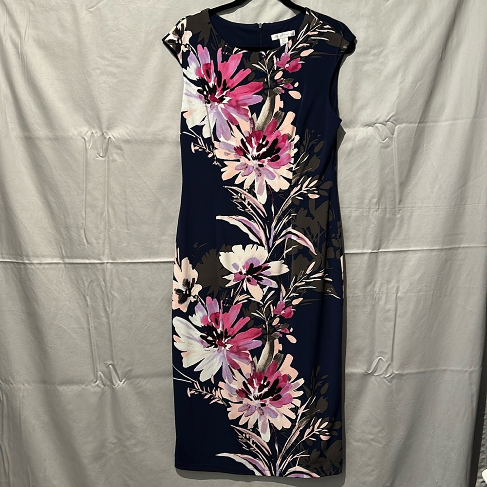 London times sheath midi dress 10